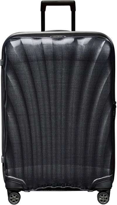 Samsonite C-Lite 75 cm 4 Wheel Spinner Suitcase - Black shown to scale