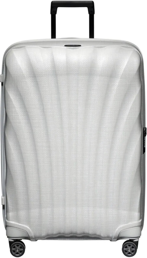 Samsonite C-Lite 75 cm 4 Wheel Spinner Suitcase - Off White front view for size comparison