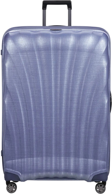 Samsonite C-Lite 81 cm 4 Wheel Spinner Suitcase - Lavender front view for size comparison