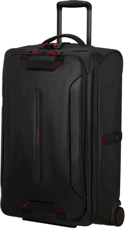 Samsonite Ecodiver 67 cm Wheeled Duffle - Black shown to scale