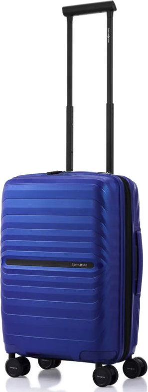 Samsonite OctoLite Neo 55 cm Expandable Cabin Suitcase - Electric Blue front view for size comparison