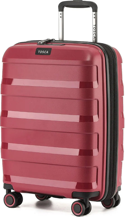 Tosca Comet 55 cm 4-Wheel Carry-on Suitcase - Rumba front view for size comparison