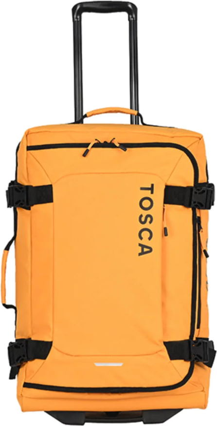 Tosca Delta 60 cm Upright Wheeled Duffle Bag - Yellow front view for size comparison