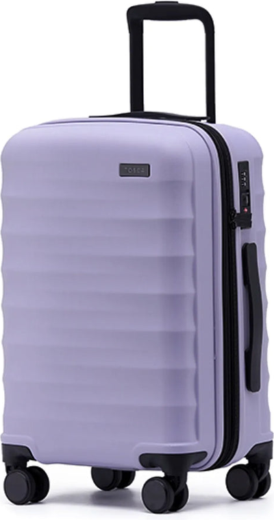 Tosca Interstellar 2.0 - 53 cm 4-Wheel Expandable Carry On Suitcase - Lavender shown to scale