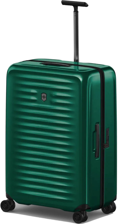 Victorinox Airox Large 75 cm Hardside Suitcase - Forest Green shown to scale