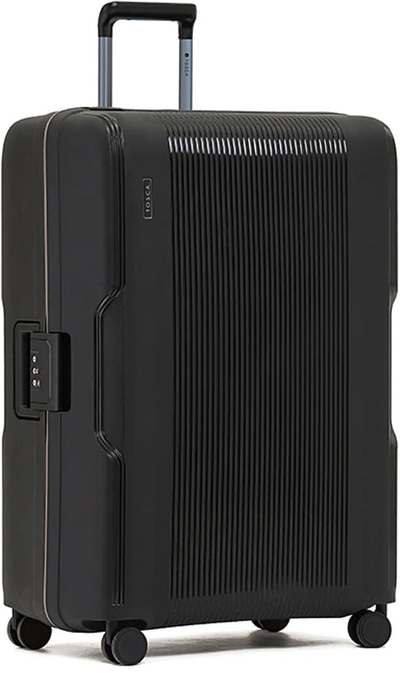 Tosca Knox 77 cm 4-Wheel Suitcase with Zipperless Closure - Black shown to scale