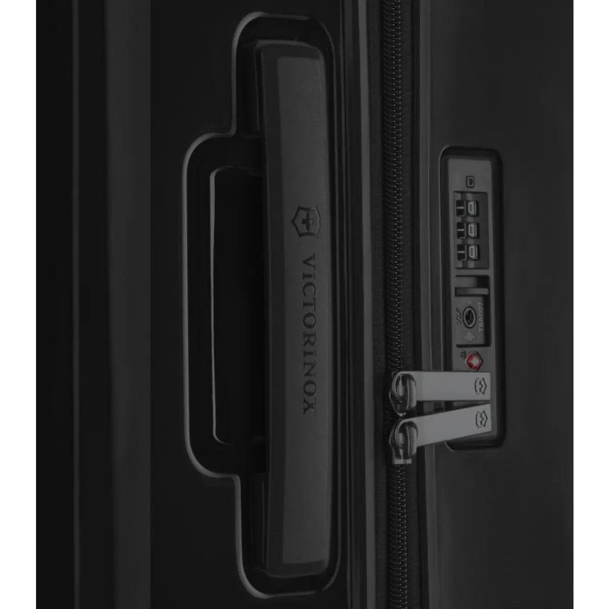 Recessed Travel Sentry Approved combination lock allows TSA officers to open the lock without destroying it, and re-lock it after inspection