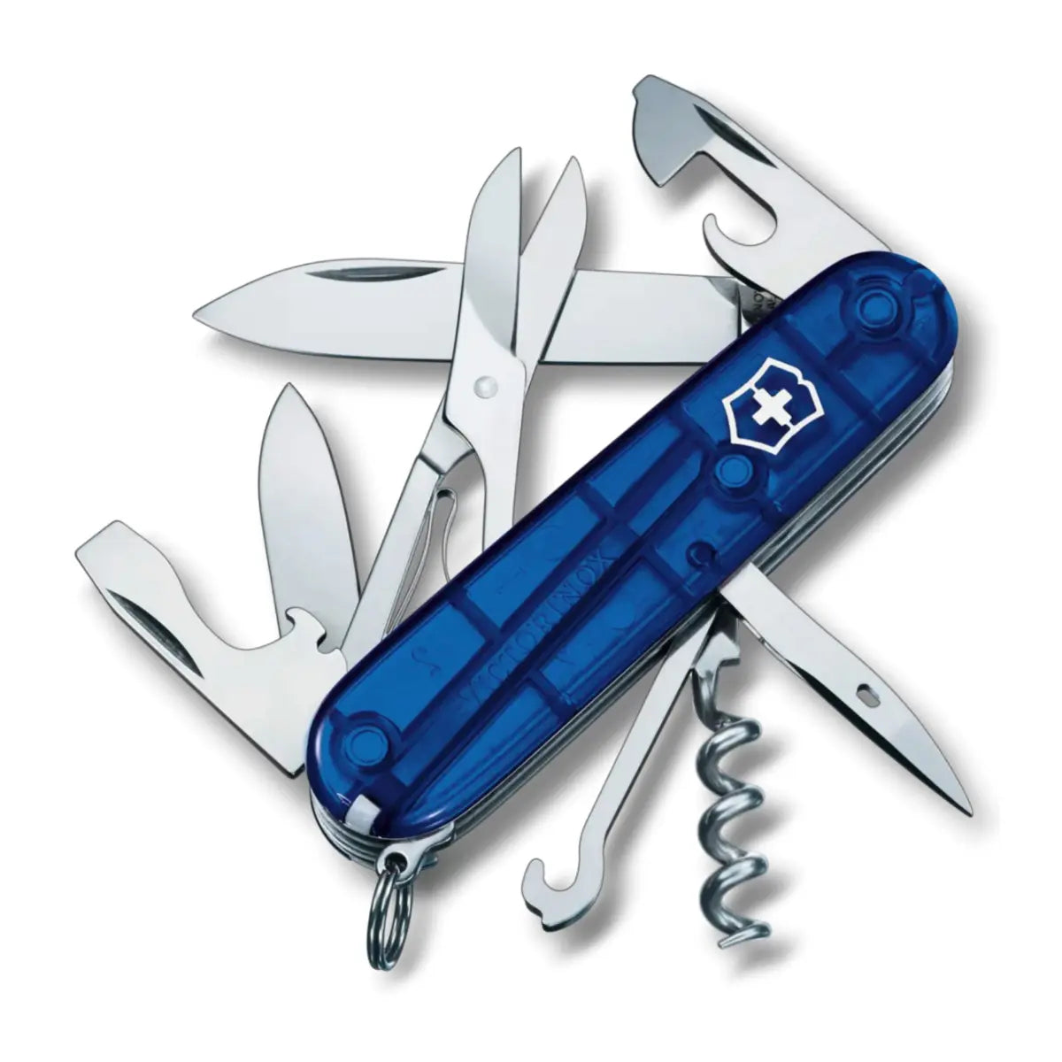 Victorinox Climber Swiss Army Knife - Translucent Blue