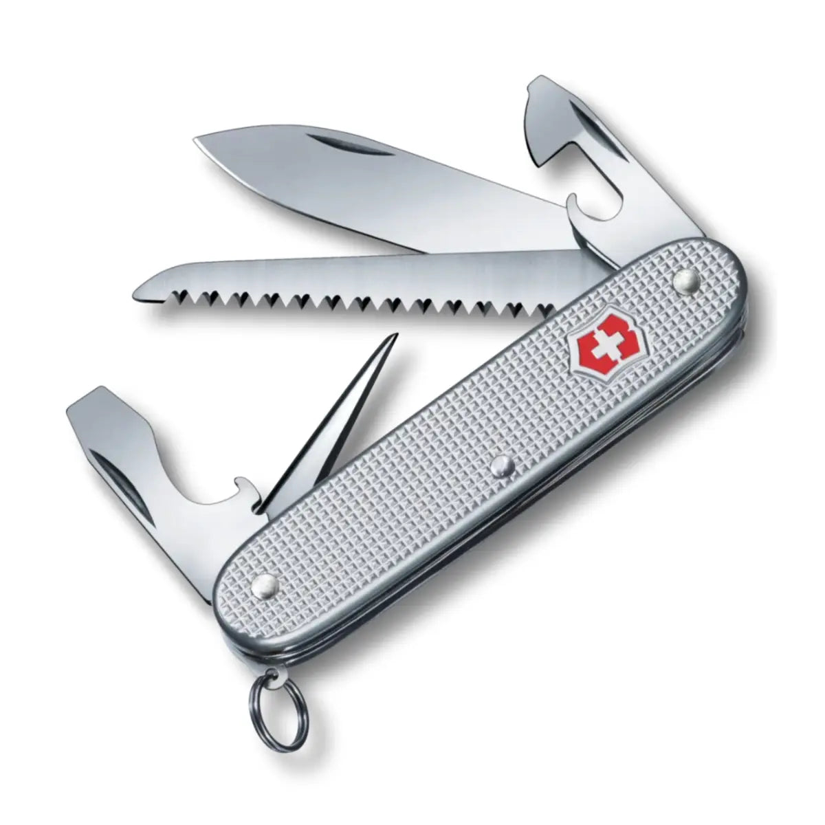 Victorinox Farmer Alox Swiss Army Knife - Silver