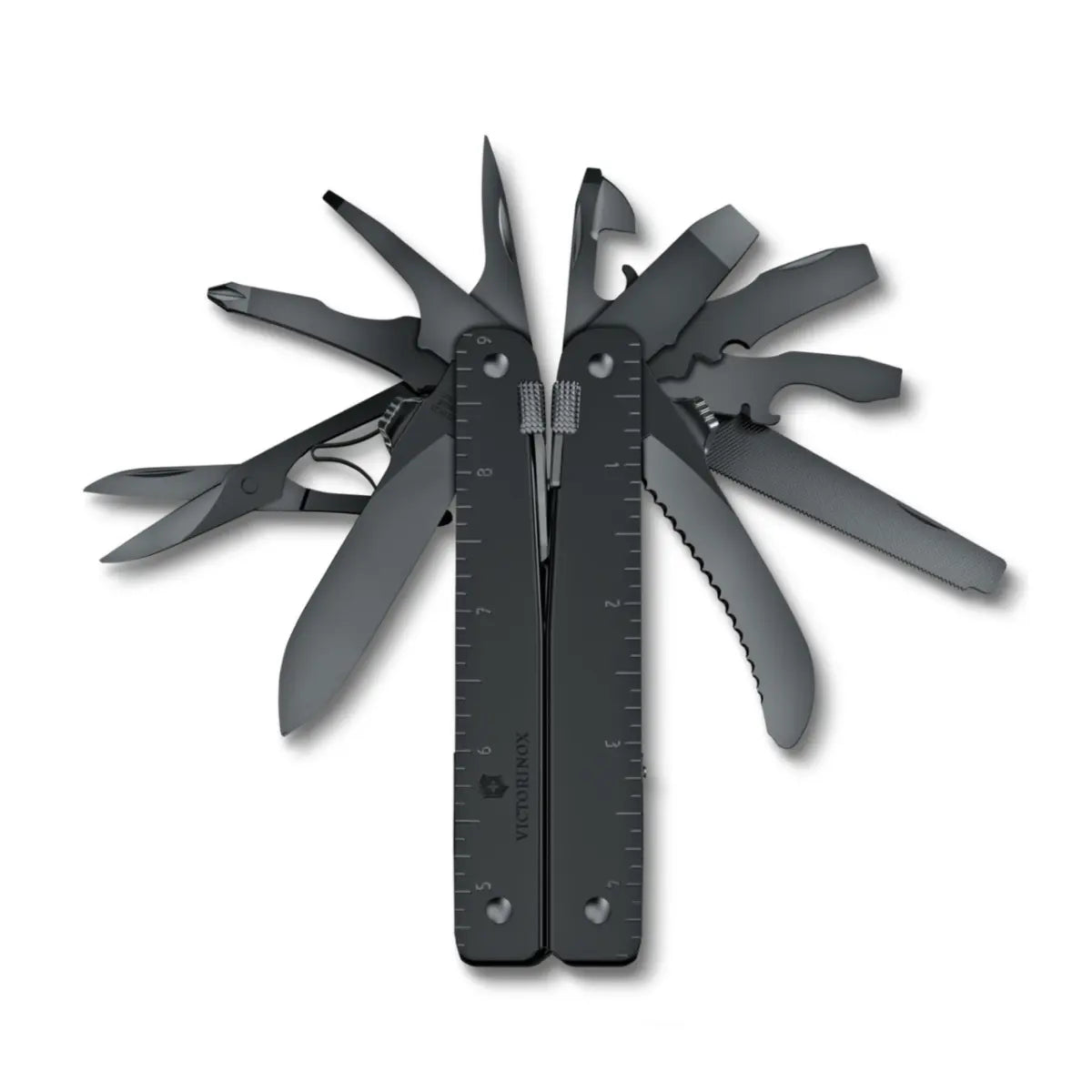 Swiss made multi-tool with 26 lockable functions