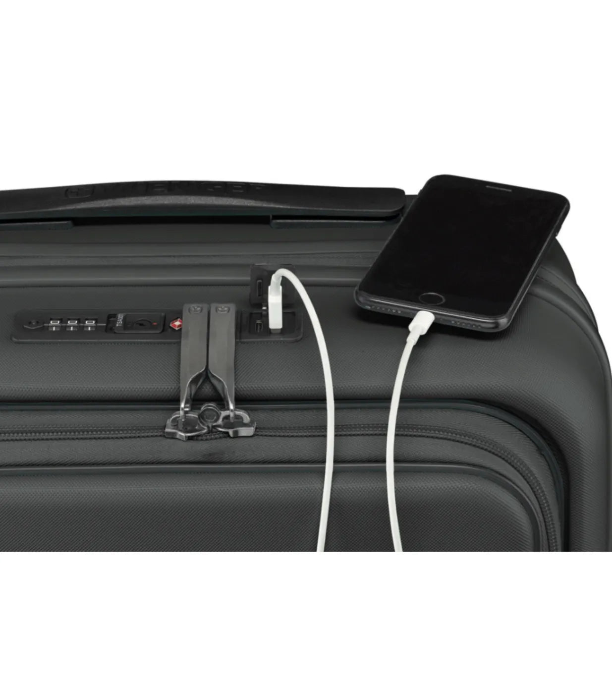 Wenger Skyon 2 Piece Hardside Suitcase Set (Carry-On and Large Size) - Anthracite