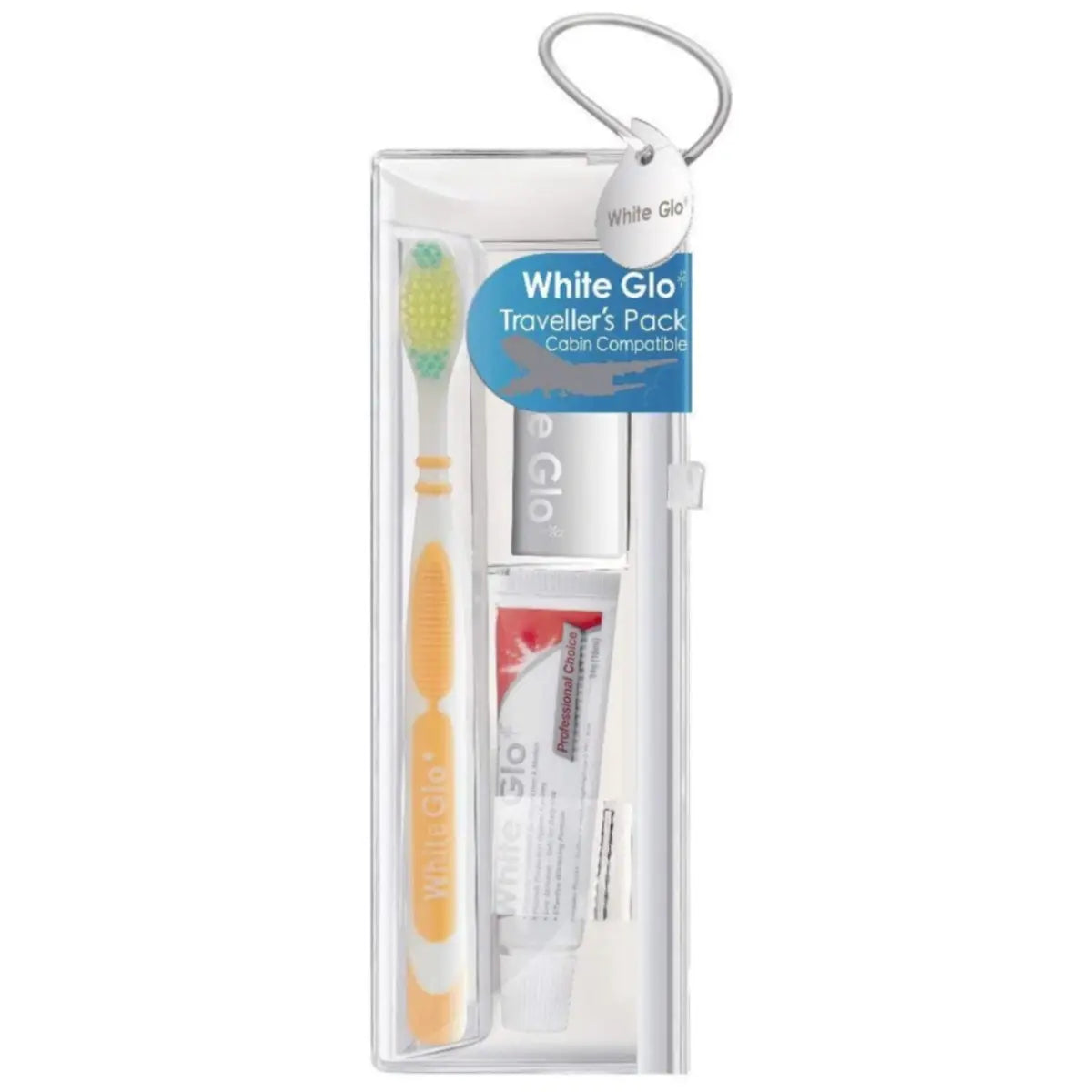 White Glo Toothbrush and Toothpaste Travel Kit