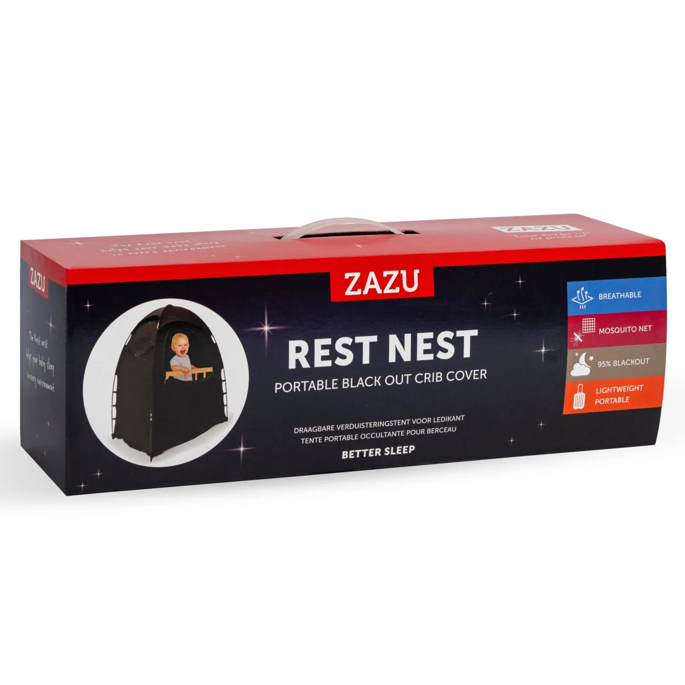 Zazu Rest Nest Privacy Sleep Pod - Black