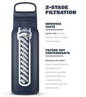 LifeStraw Go 2.0 - 650ml Water Filter Bottle - Aegean Sea - LGV422ASWW