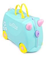 Una Unicorn - Ride on Suitcase / Luggage Carry-on Bag - Light Blue