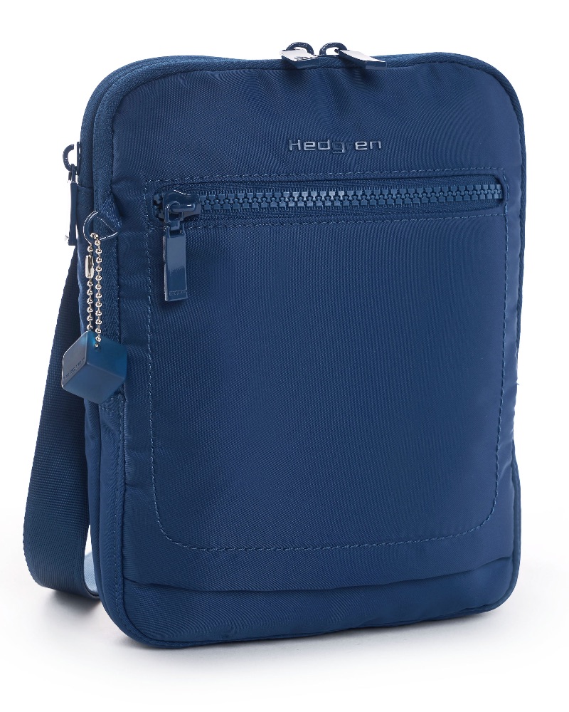 Hedgren TREK Small Vertical Crossover Bag with RFID - Navy Peony by ...