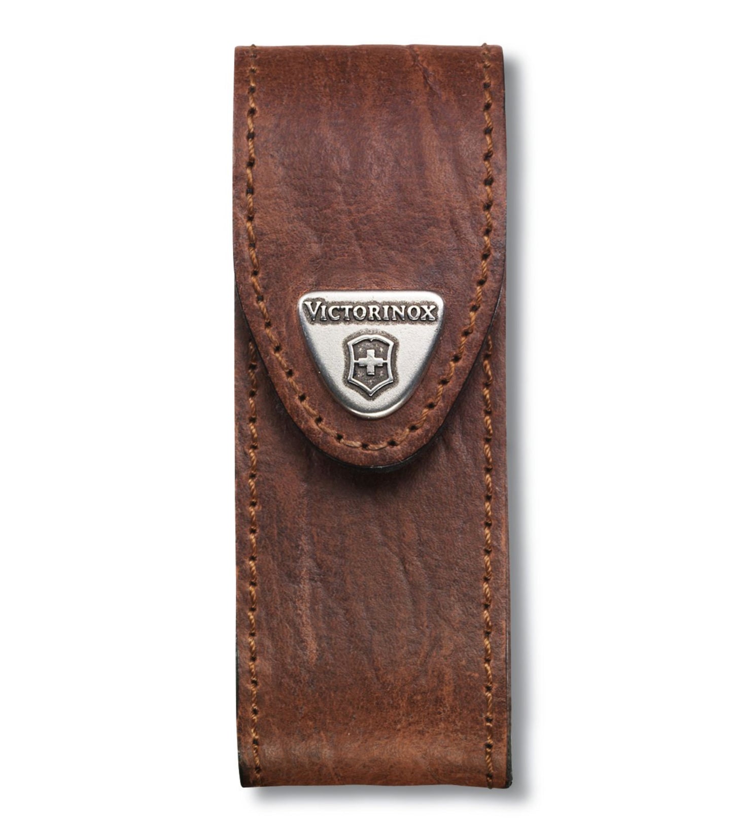 Victorinox 10 cm Leather Belt Pouch For 2 - 4 Layer Knives - Brown