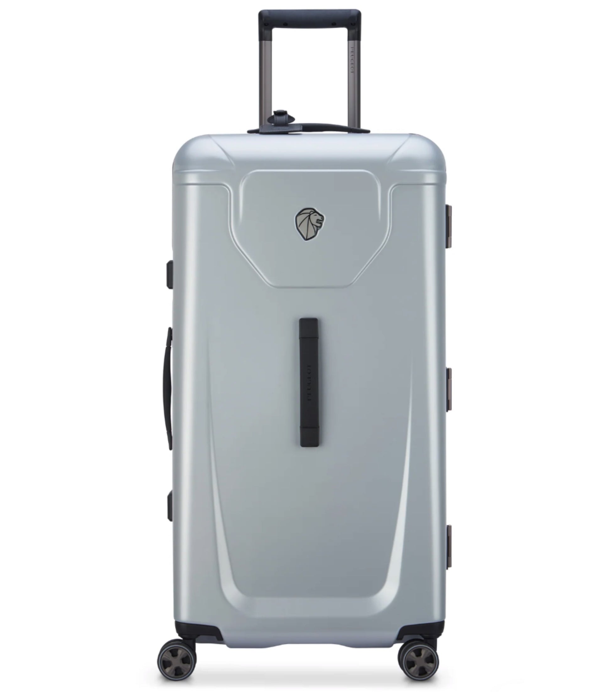 Delsey Peugeot 80 cm 4-Wheel Trunk Luggage - Silver