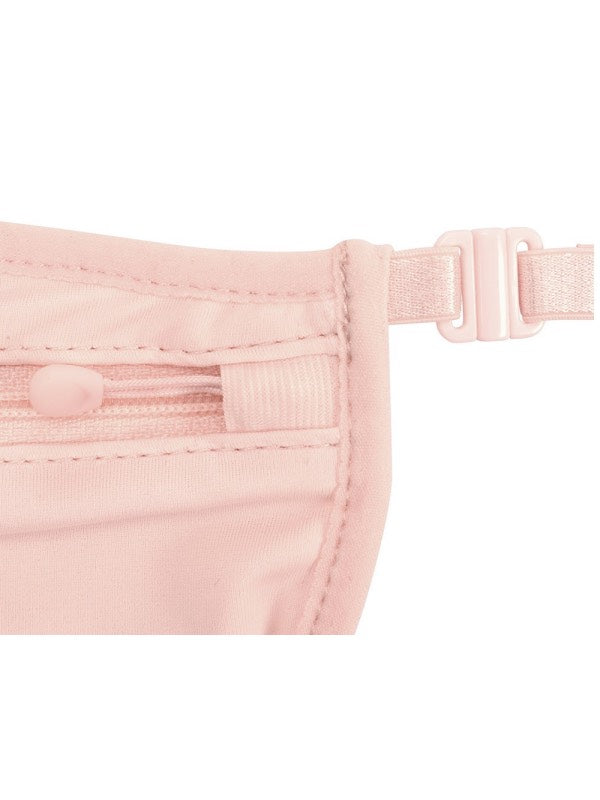 Soft touch adjustable elastic waist strap with clasp