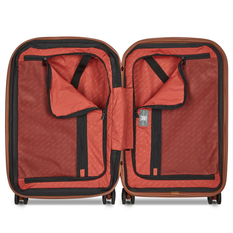 Delsey Helium Ultimate 55 cm 4-Wheel Expandable Carry-on Suitcase - Silver