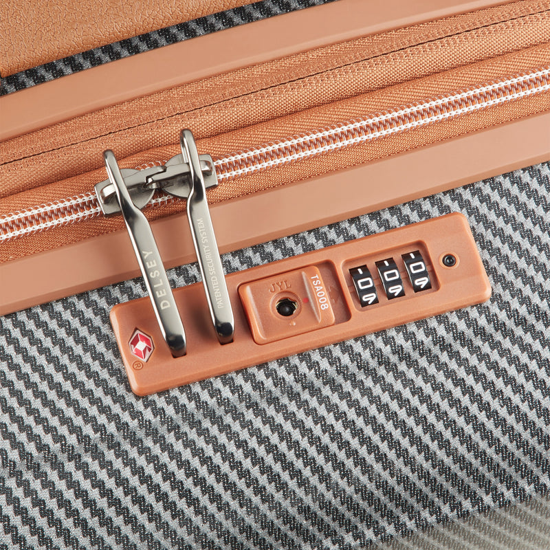 Delsey Helium Ultimate 55 cm 4-Wheel Expandable Carry-on Suitcase - Silver