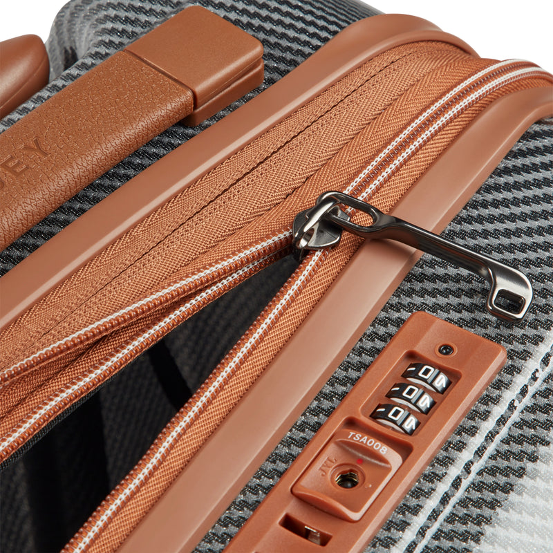 Delsey Helium Ultimate 55 cm 4-Wheel Expandable Carry-on Suitcase - Silver