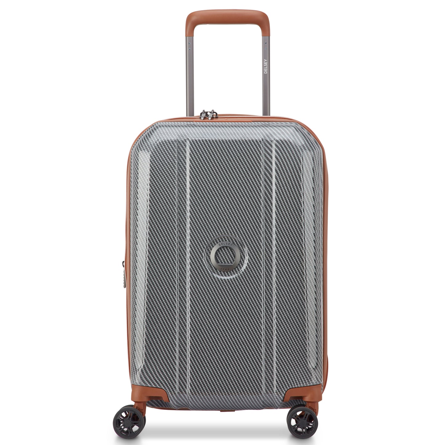 Delsey Helium Ultimate 55 cm 4-Wheel Expandable Carry-on Suitcase - Silver