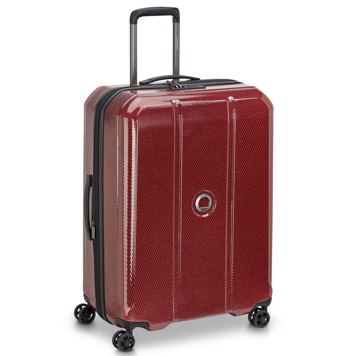 Delsey Helium Ultimate 70 cm 4-Wheel Expandable Suitcase - Burgundy