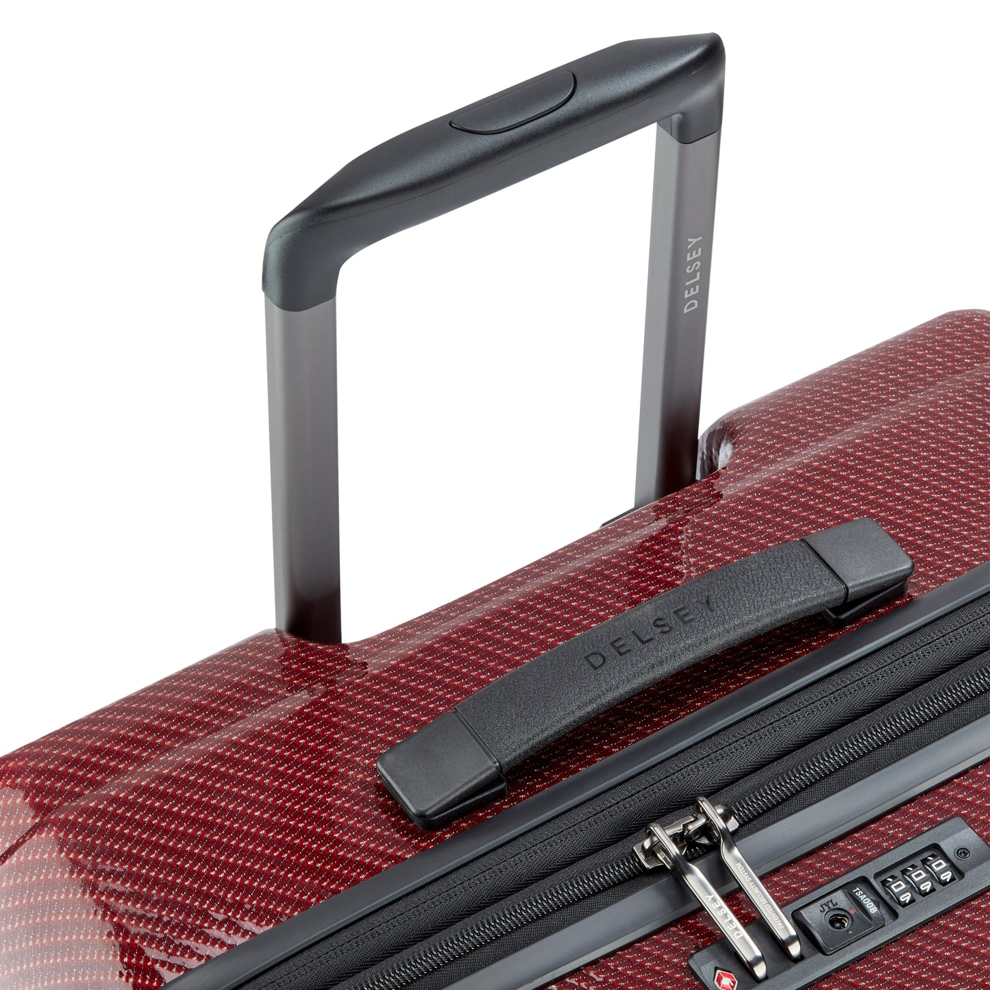 Delsey Helium Ultimate 70 cm 4-Wheel Expandable Suitcase - Burgundy