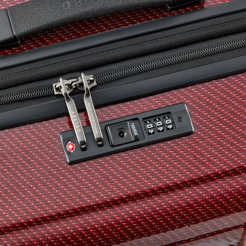 Delsey Helium Ultimate 70 cm 4-Wheel Expandable Suitcase - Burgundy