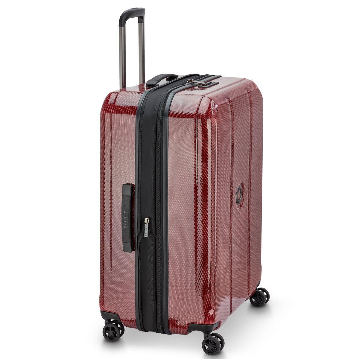 Delsey Helium Ultimate 70 cm 4-Wheel Expandable Suitcase - Burgundy