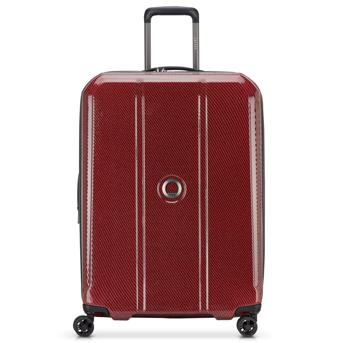 Delsey Helium Ultimate 70 cm 4-Wheel Expandable Suitcase - Burgundy