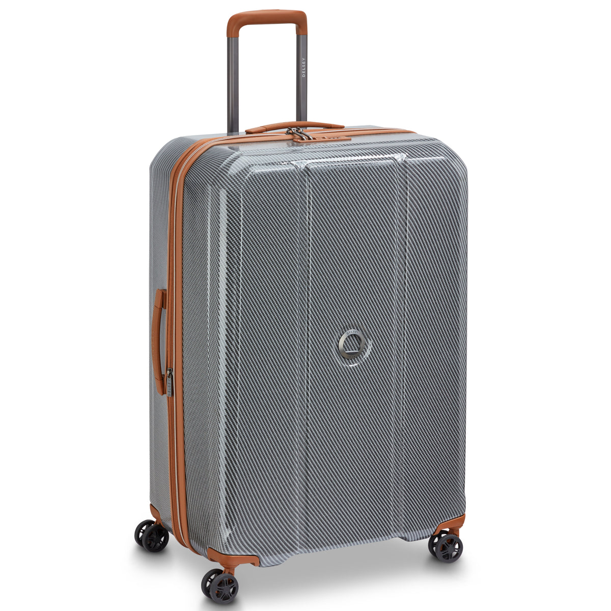 Delsey Helium Ultimate 76 cm 4-Wheel Expandable Suitcase - Silver