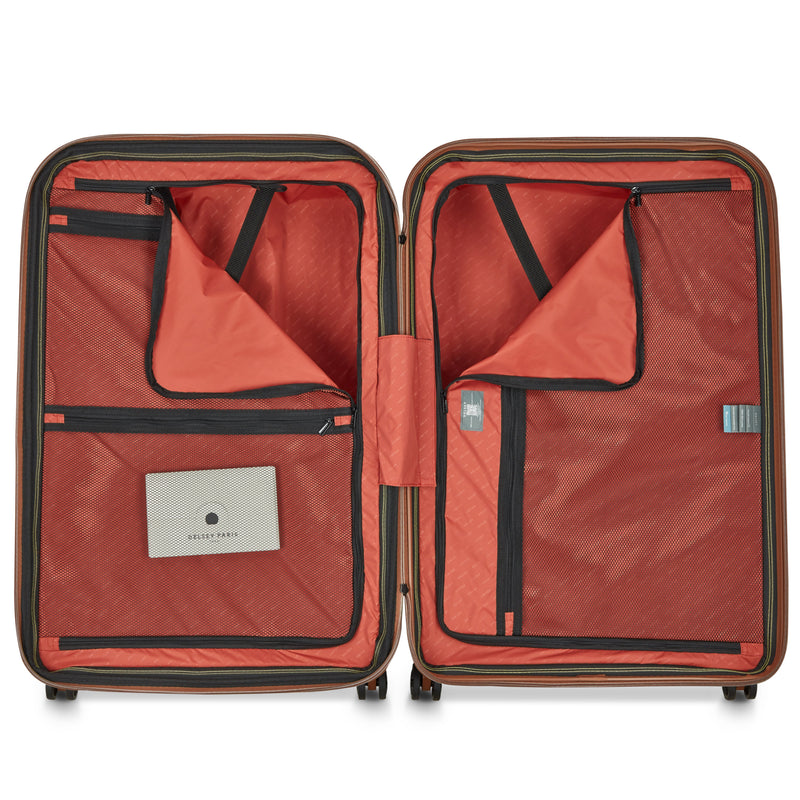 Delsey Helium Ultimate 76 cm 4-Wheel Expandable Suitcase - Silver