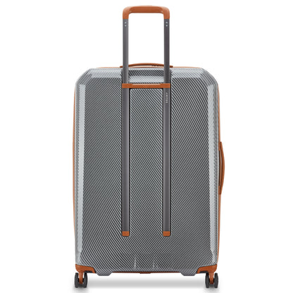 Delsey Helium Ultimate 76 cm 4-Wheel Expandable Suitcase - Silver