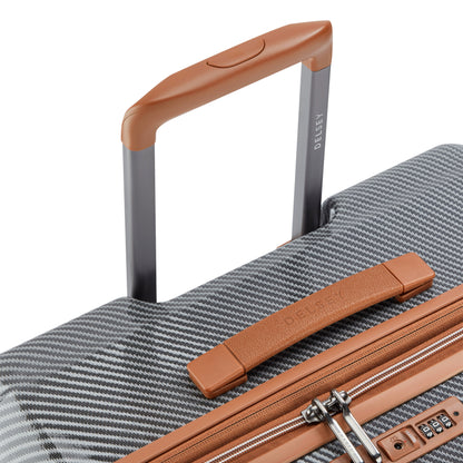Delsey Helium Ultimate 76 cm 4-Wheel Expandable Suitcase - Silver