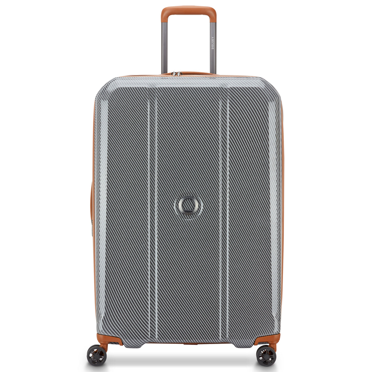 Delsey Helium Ultimate 76 cm 4-Wheel Expandable Suitcase - Silver