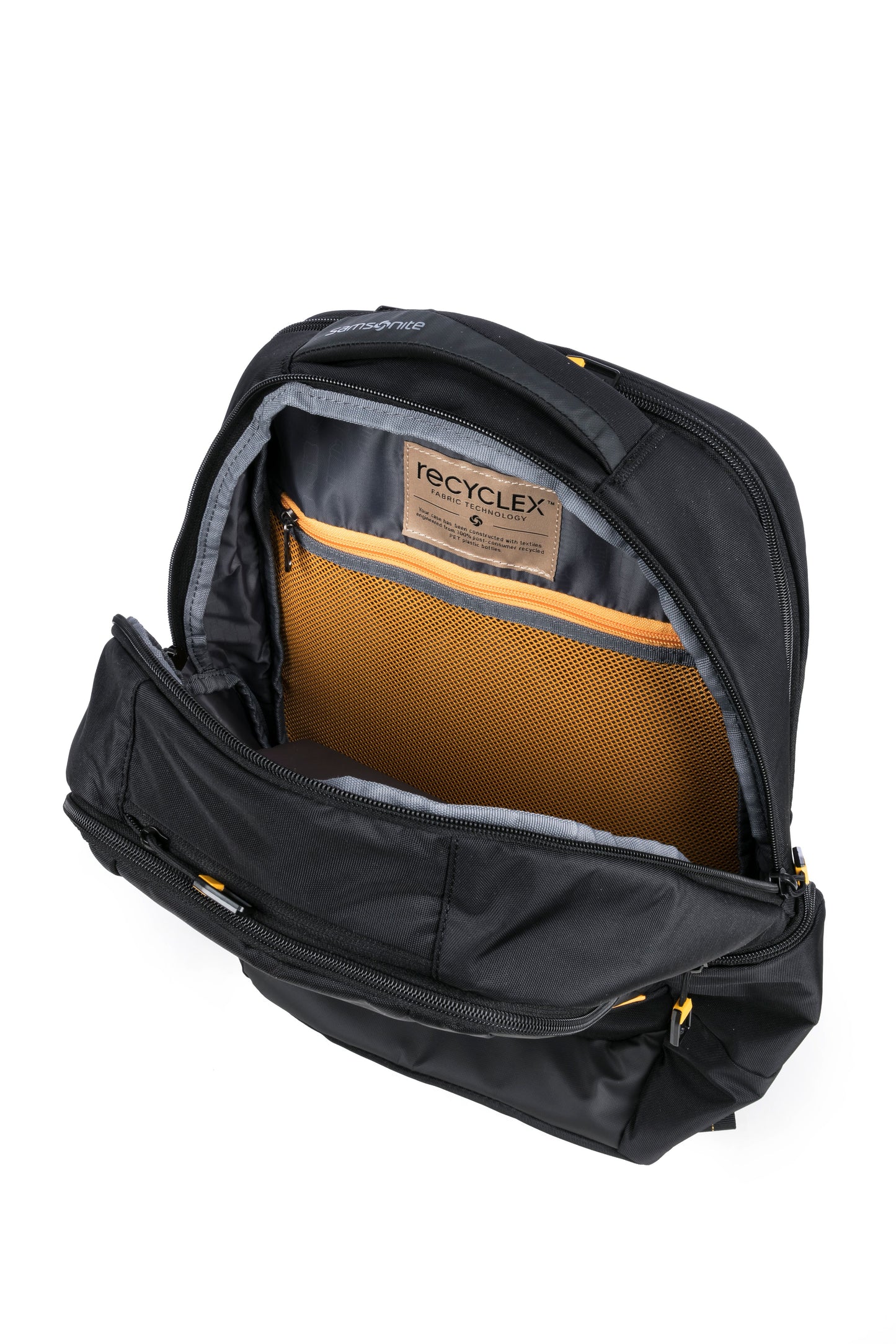 Main compartment with zippered mesh pocket