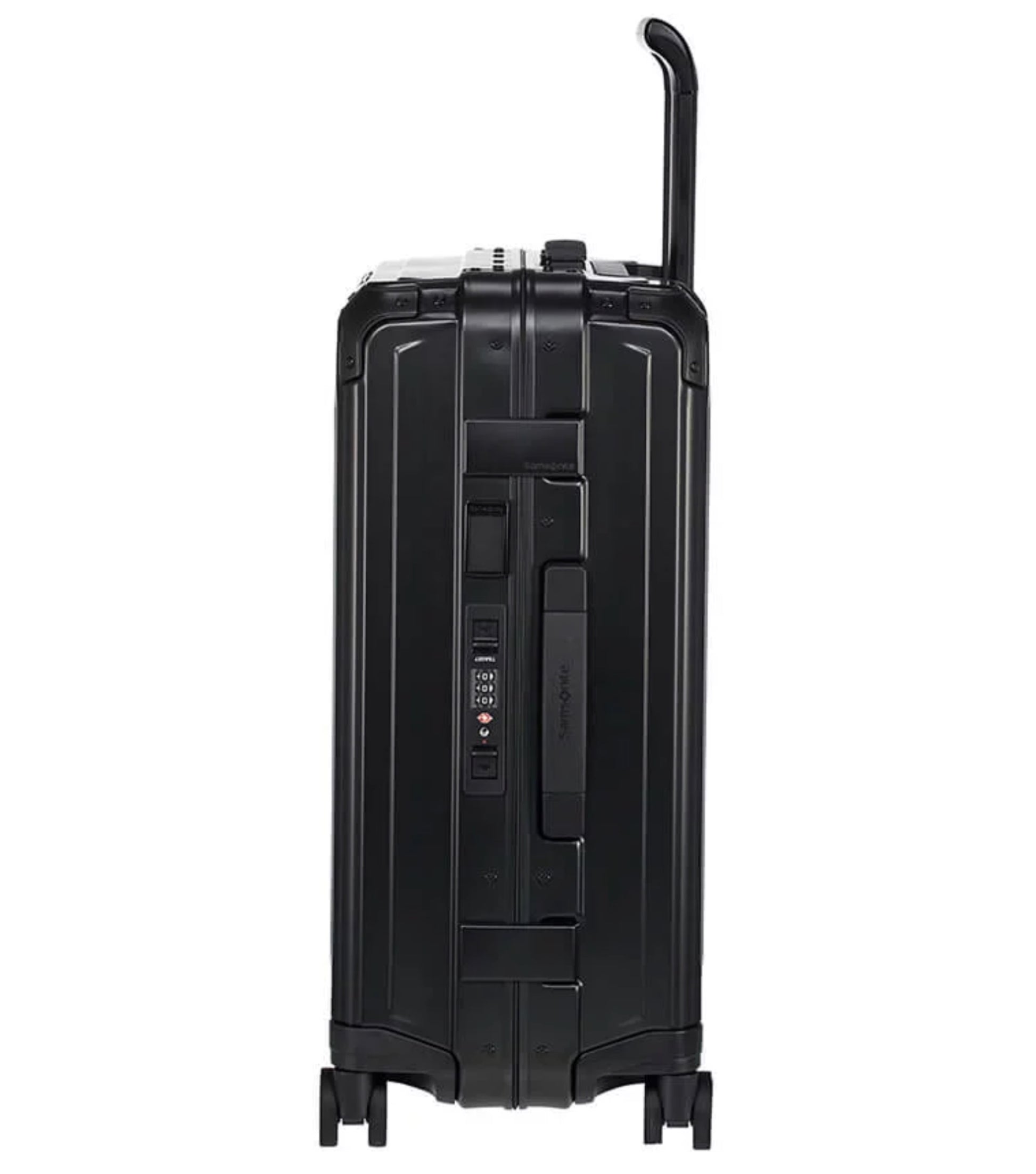 Samsonite Lite-Box ALU Anodised Aluminium 55 cm 4 Wheeled Spinner - Black