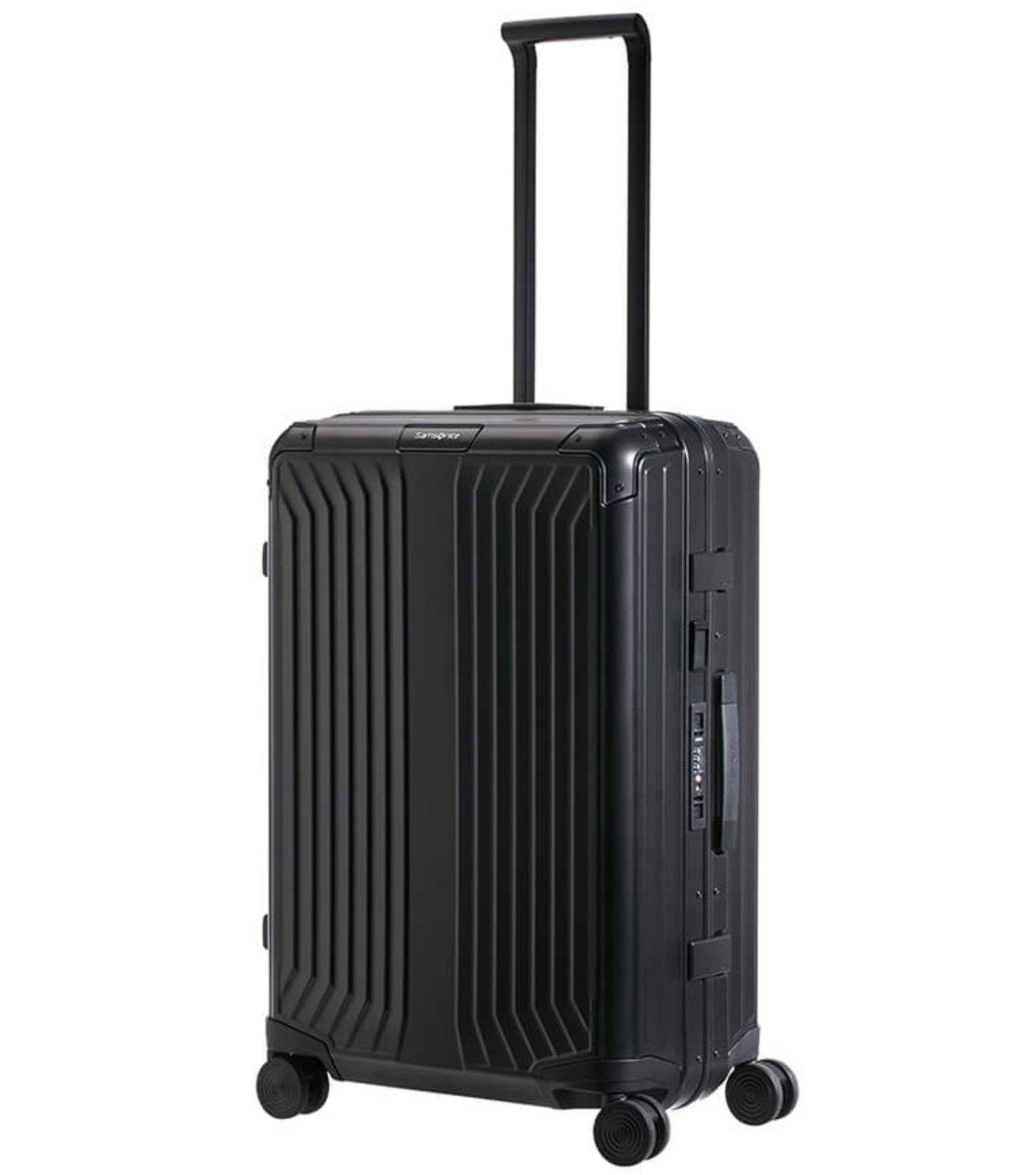 Samsonite Lite-Box ALU Anodised Aluminium 69 cm 4 Wheeled Spinner - Black