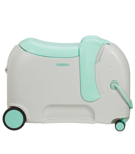 Samsonite Dream Rider DLX Ride-On Children's 4 Wheel Spinner Suitcase - Elephant Minty