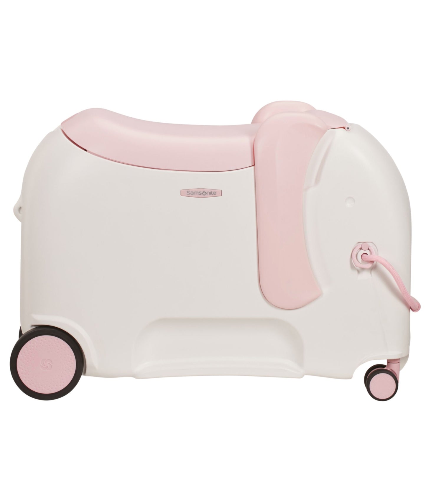 Samsonite Dream Rider DLX Ride-On Kids 4 Wheel Spinner Luggage - Elephant Peachy