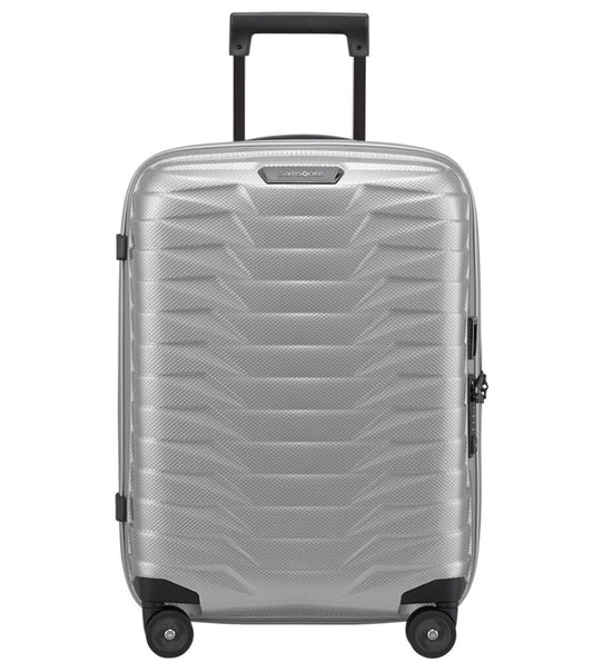 Samsonite Proxis 55cm Expandable 4 Wheel Cabin Spinner Luggage - Silver