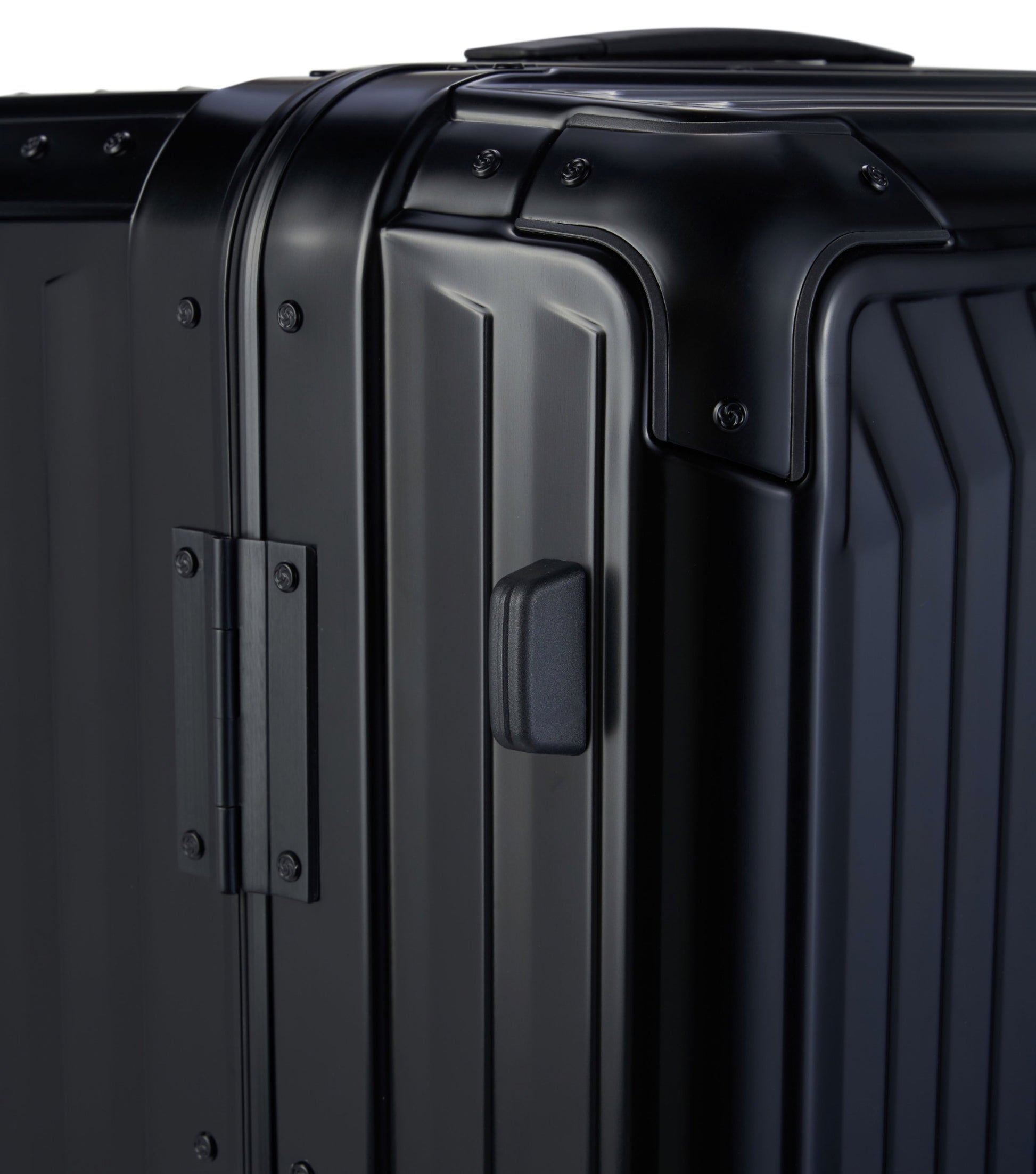 Samsonite Lite-Box ALU Anodised Aluminium 74 cm 4 Wheel Trunk - Black