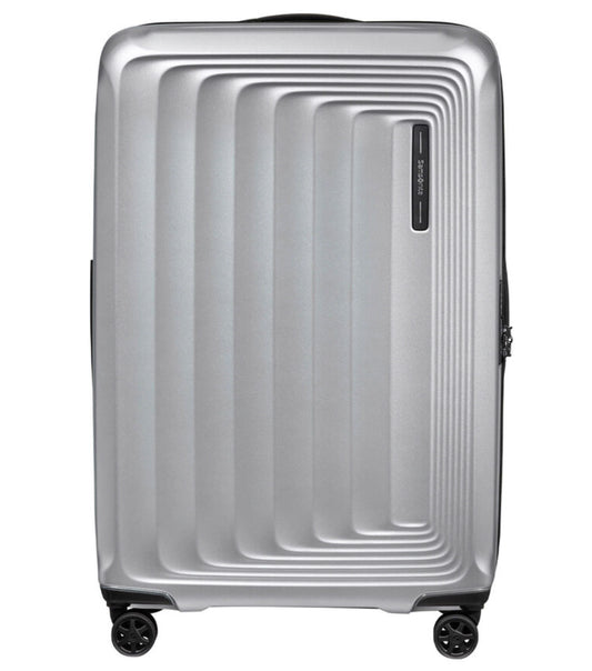 Samsonite Nuon 75 cm Expandable Spinner Luggage - Matt Silver