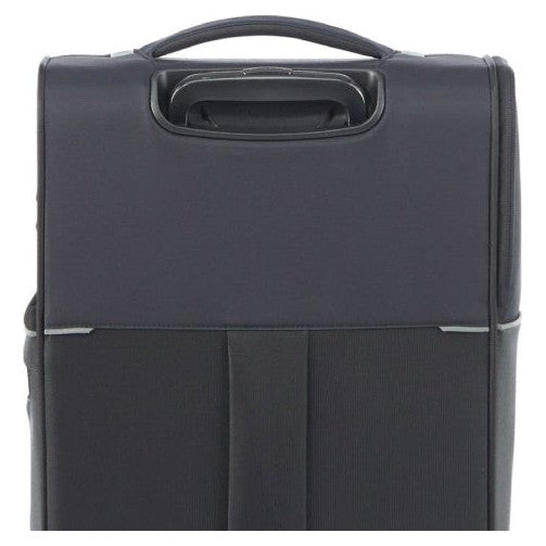 Back of the Samsonite 73 Hours suitcase with its carry handle