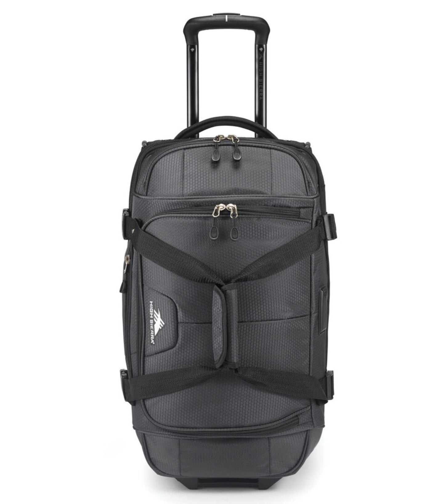 High Sierra Fairlead 55 cm Drop-Bottom Wheeled Duffle - Mercury / Black