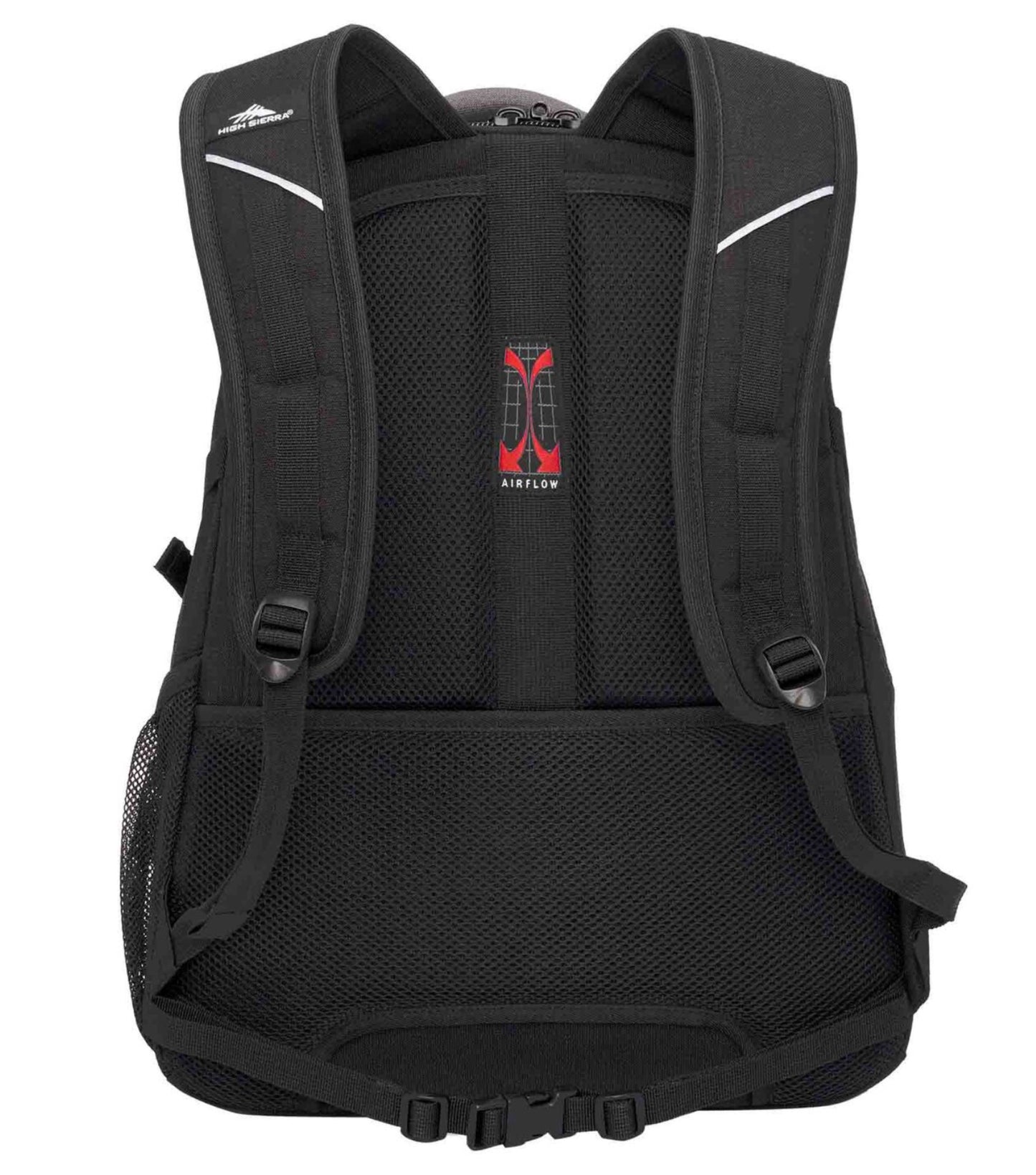 Padded Airflow™ back panel with suspension backpack straps for ergonomic comfort