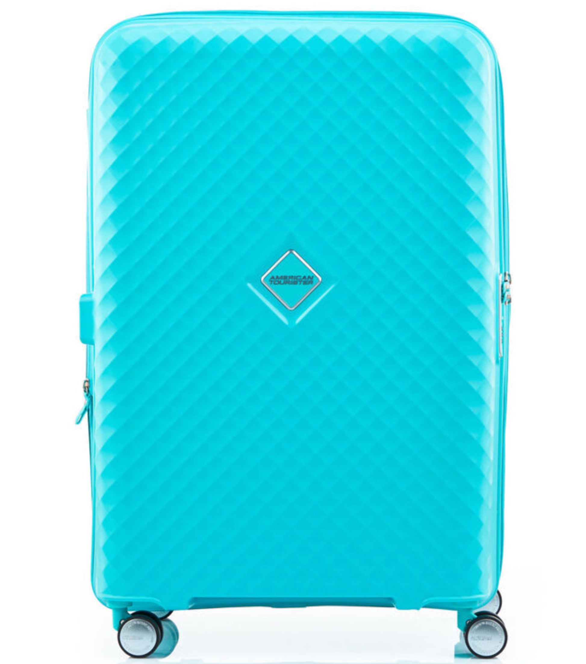 American Tourister Squasem 75 cm Expandable Spinner Luggage - Aqua Blue