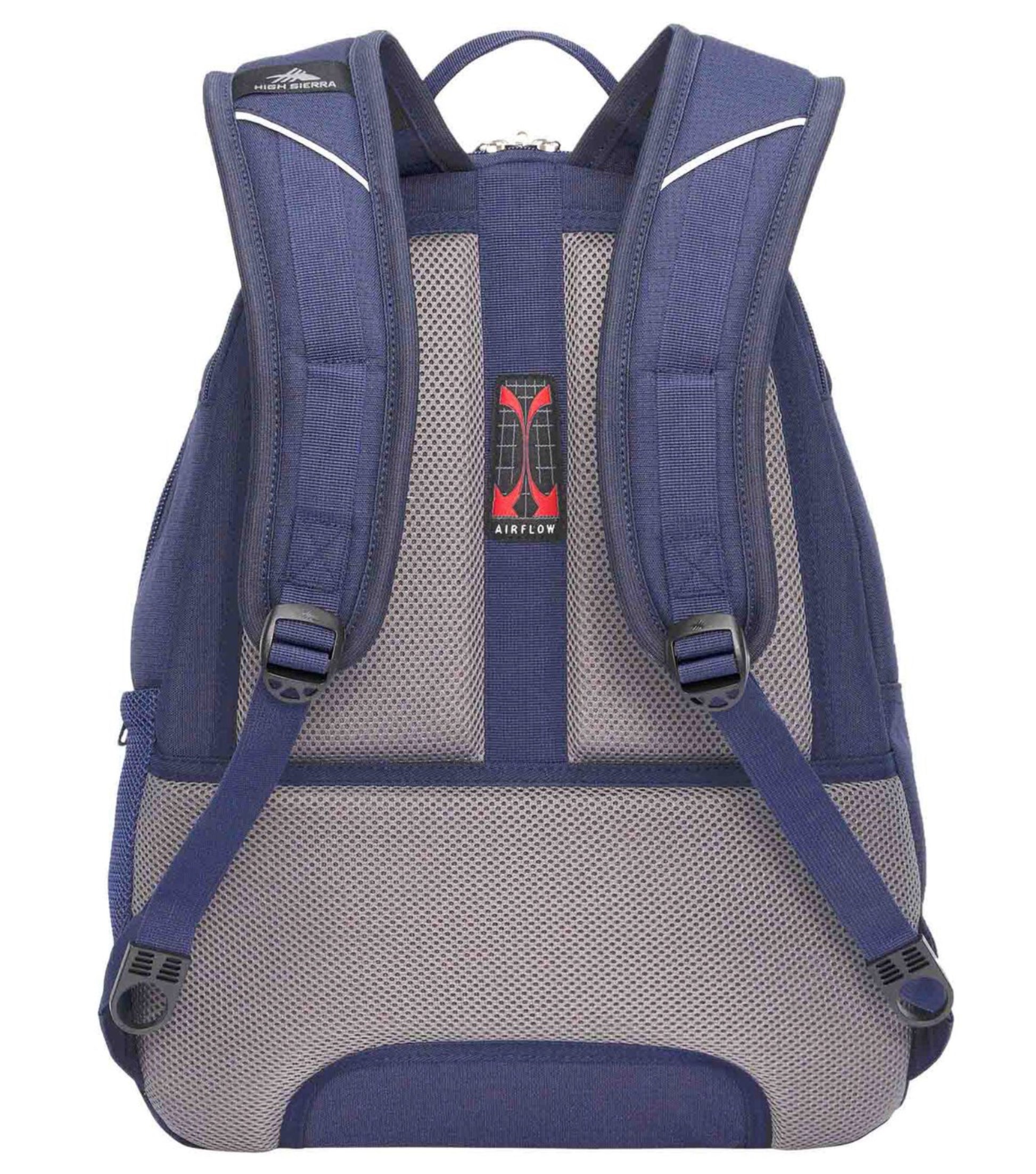 Padded Airflow™ back panel with suspension backpack straps for ergonomic comfort